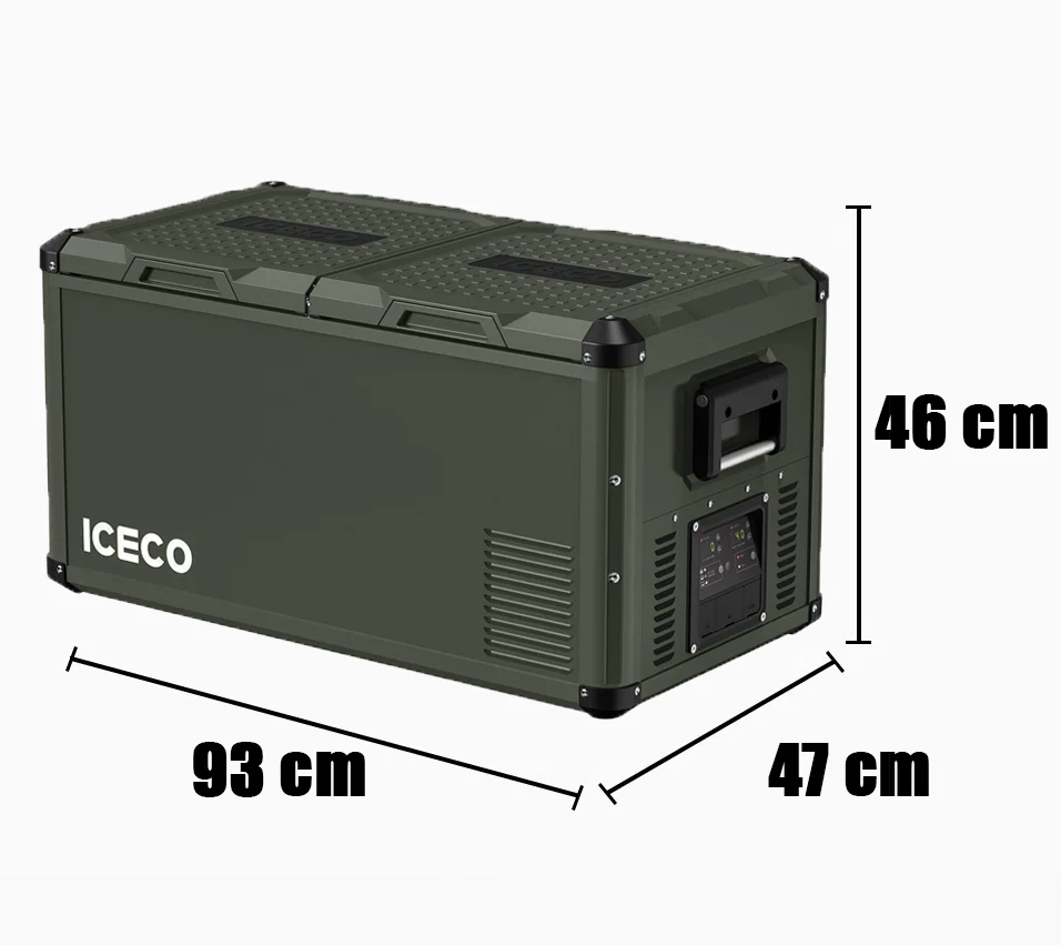 Refrigerateur/Congelateur ICECO 75L Double Compartiments - Vert - Image 5