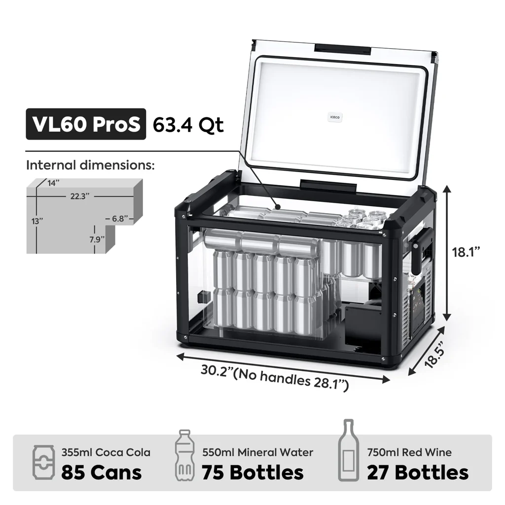 Réfrigérateur Congélateur ICECO VL60PROS 60L - Puissance & Mobile - Image 4