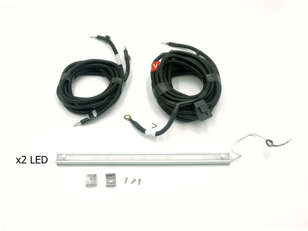 Set 2x Lumieres LED | Eclairage Interieur | Hardtop RSI Smartcap (avec Cables DIY)