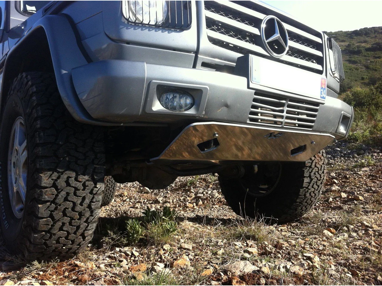 Ski de protection avant en aluminium de 8mm pour Mercedes G W463 et Pur N4-Offroad - Image 3