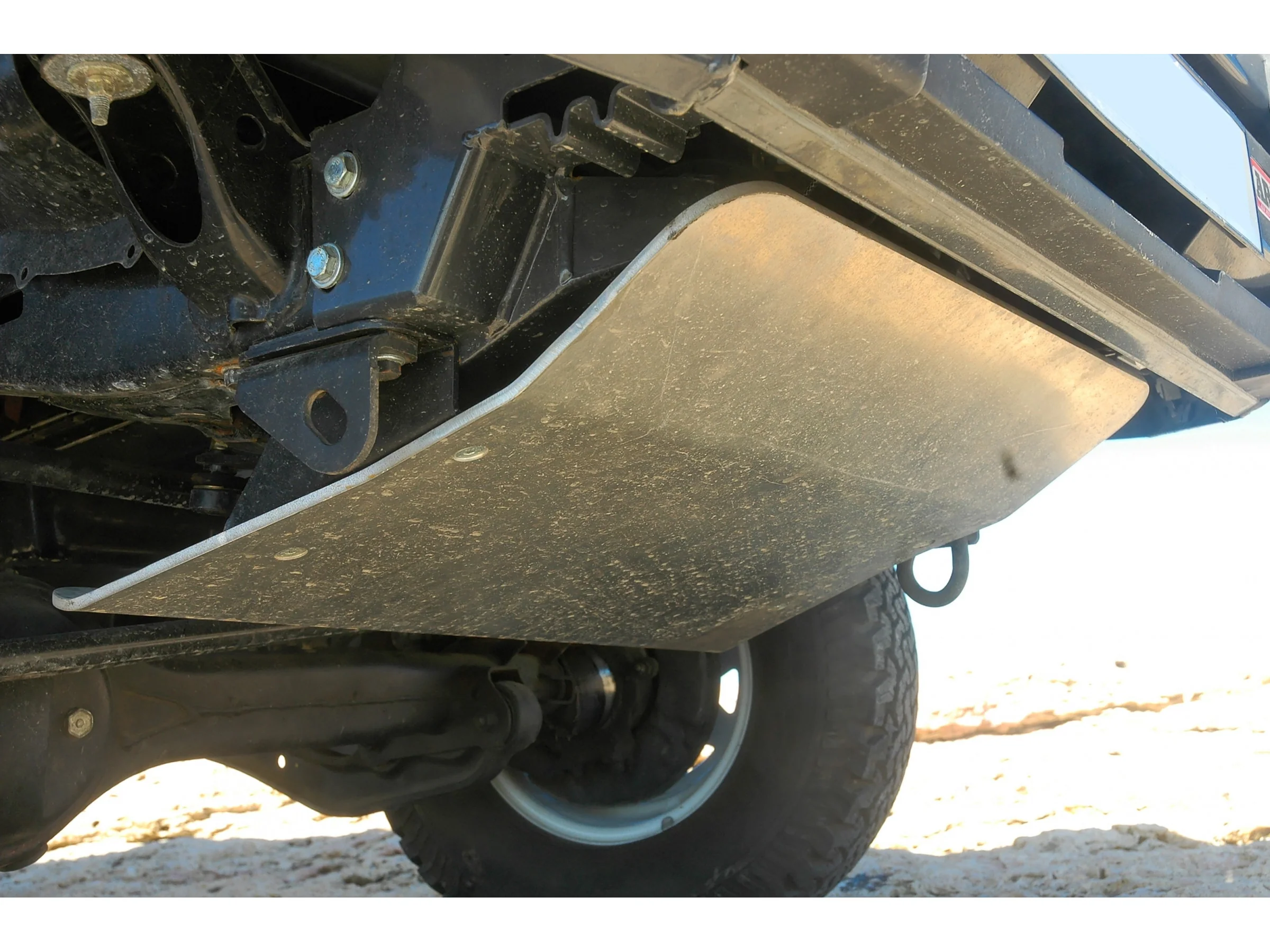 Ski de protection avant en aluminium de 8mm pour Toyota HDJ80 avec pare chocs N4-Offroad - Image 2