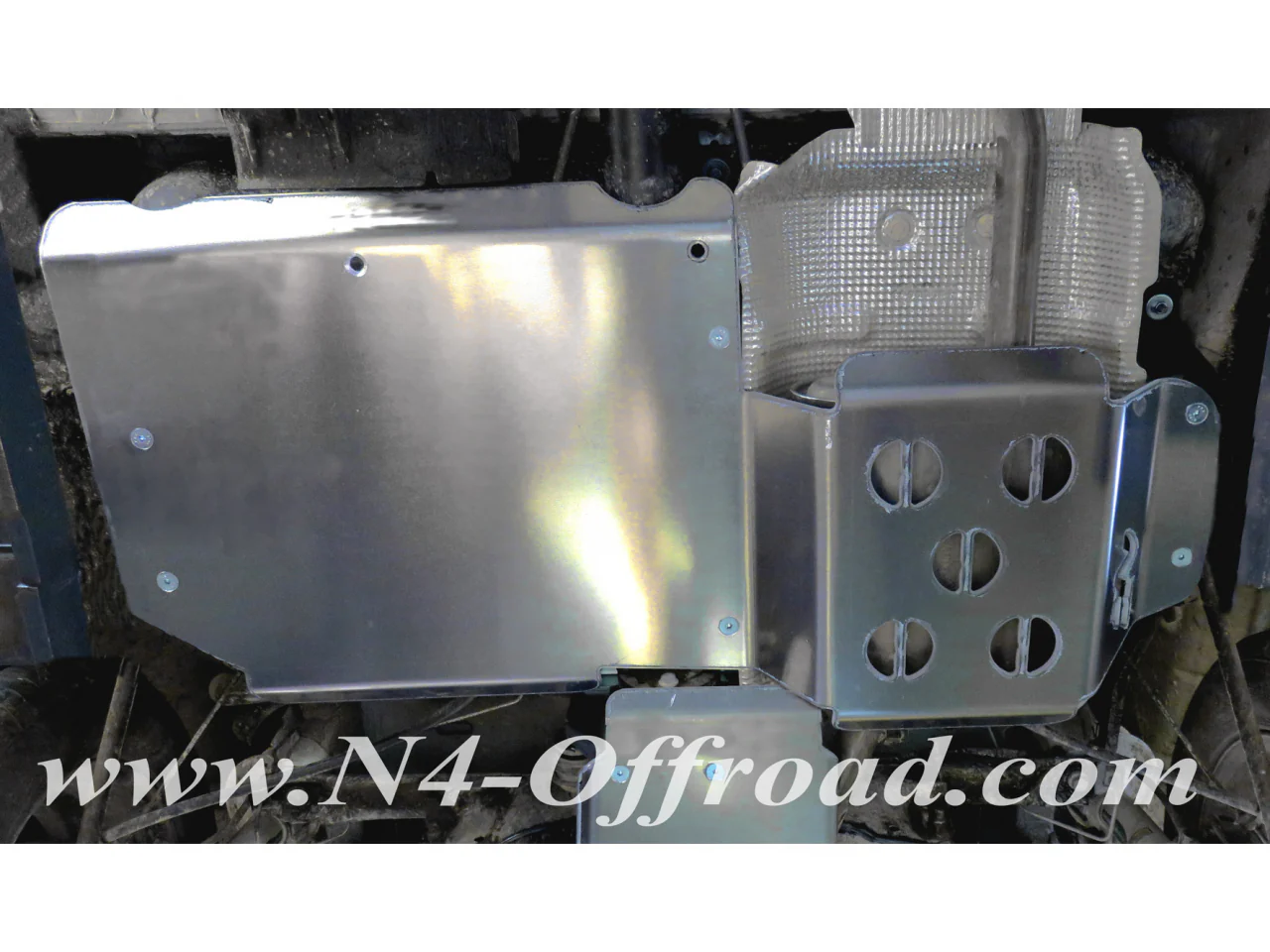 Ski protection réservoir et silencieux arrière aluminium 6mm Dacia Duster 4x4 2009-2023 N4-Offroad - Image 4