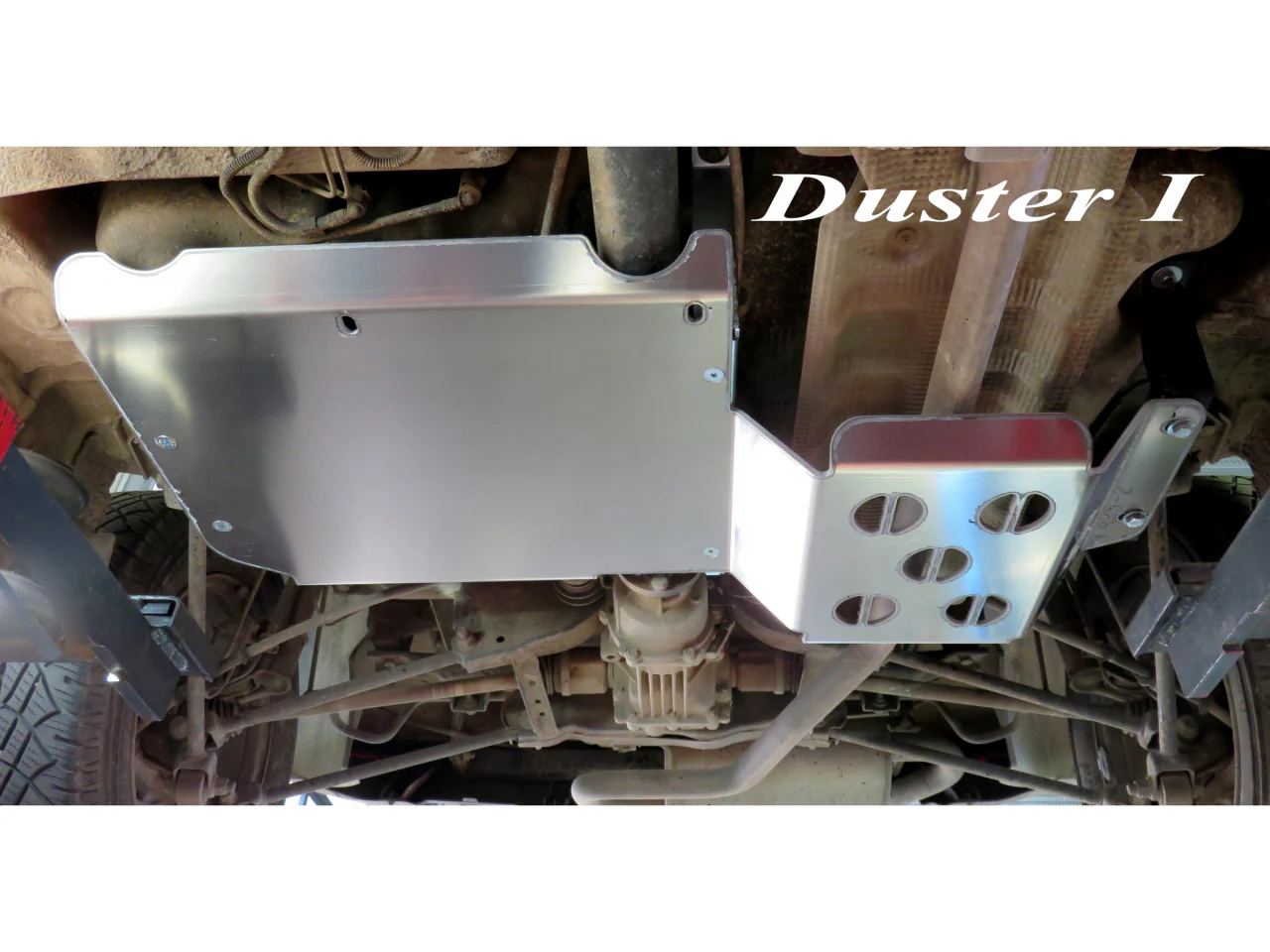 Ski protection réservoir et silencieux arrière aluminium 6mm Dacia Duster 4x4 2009-2023 N4-Offroad - Image 6