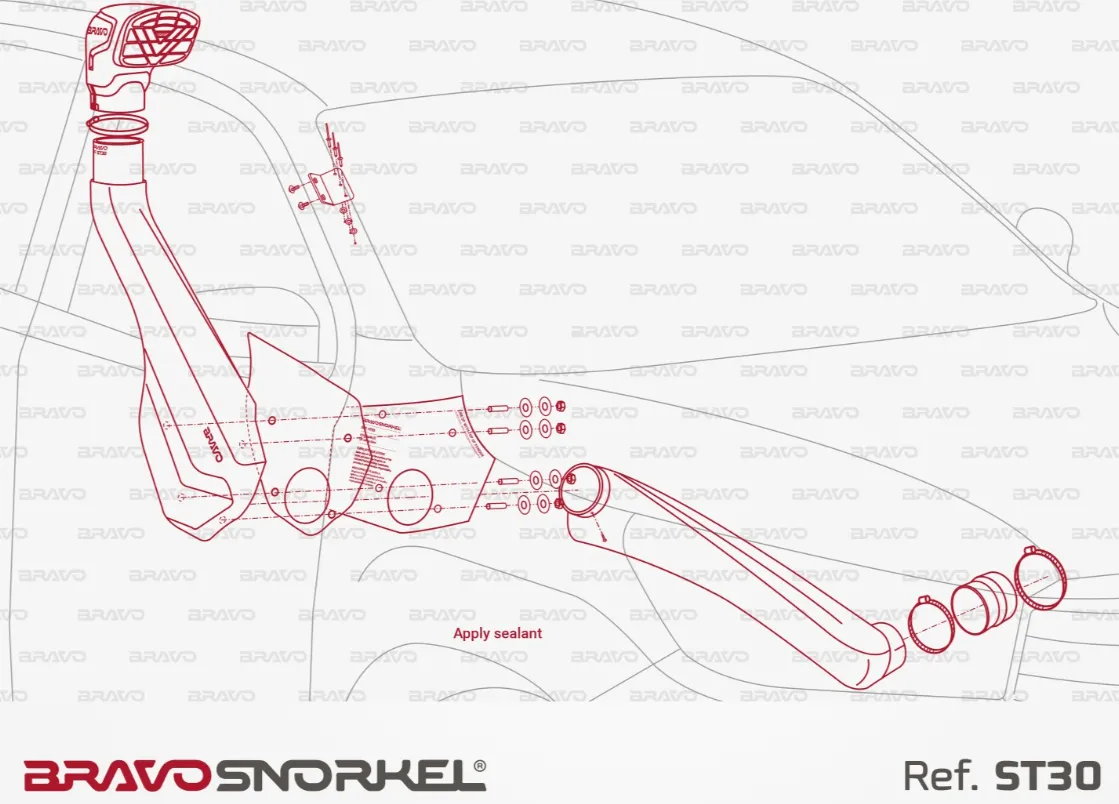 Snorkel Bravo 4x4 - Toyota Hilux Revo 2015+ - Image 3