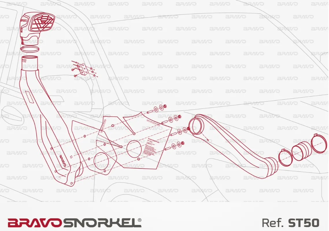 Snorkel Bravo 4x4 - Toyota Land Cruiser / Prado 150 - Image 3