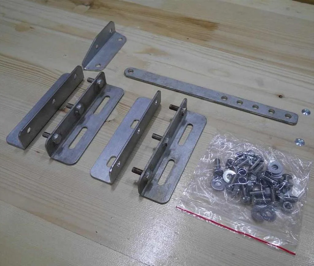 Supports universels auvent 270° Alu-Cab en acier inoxydable - Image 3
