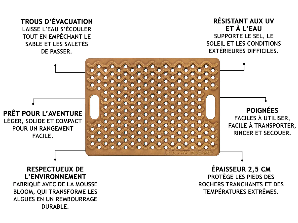 Tapis de Douche Extérieur ONTAP Mariner Mat Beige – Camping & 4x4 - Image 3