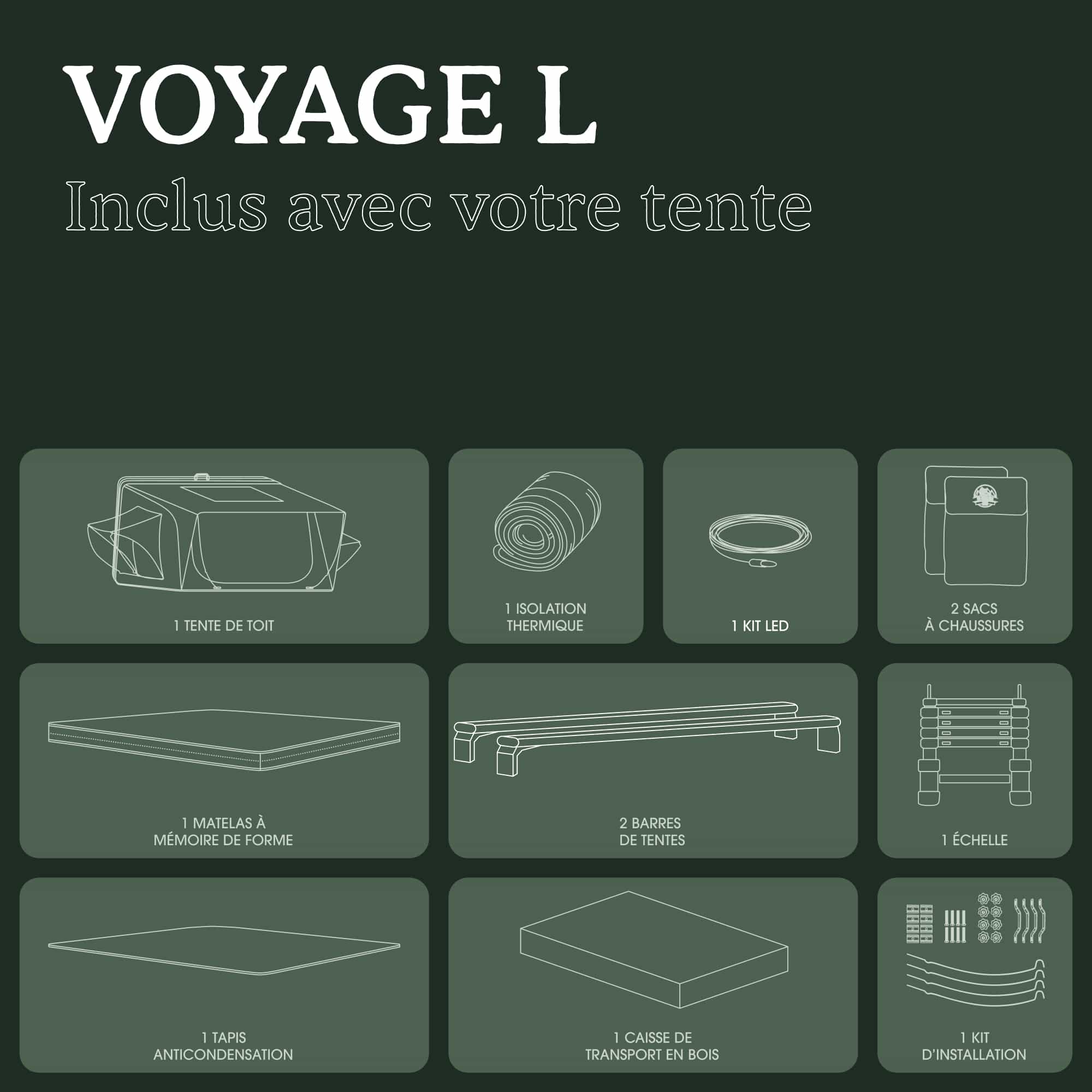 Tente de Toit Voyage L Go Overland Canada – 4 Places - Image 12