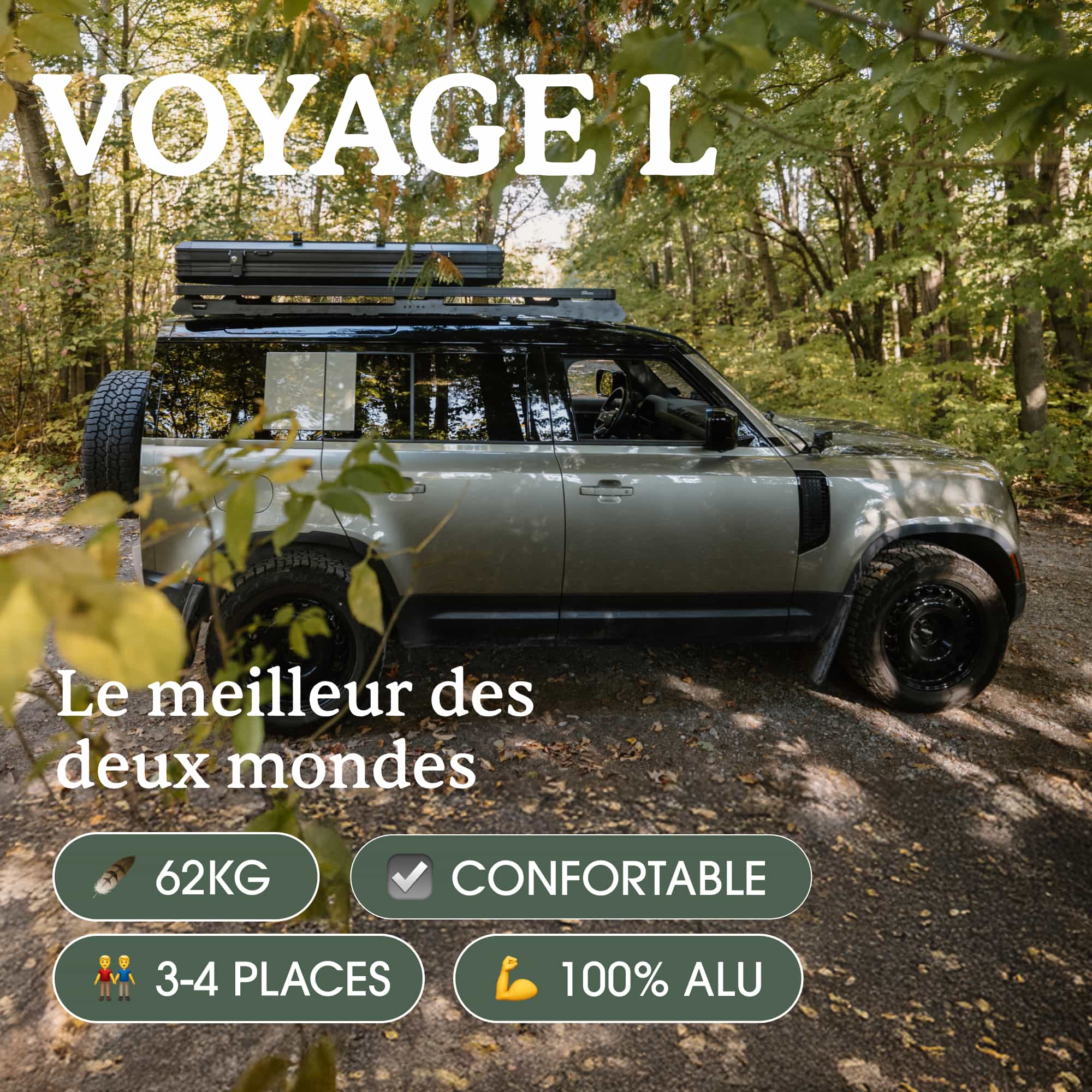Tente de Toit Voyage L Go Overland Canada – 4 Places - Image 9