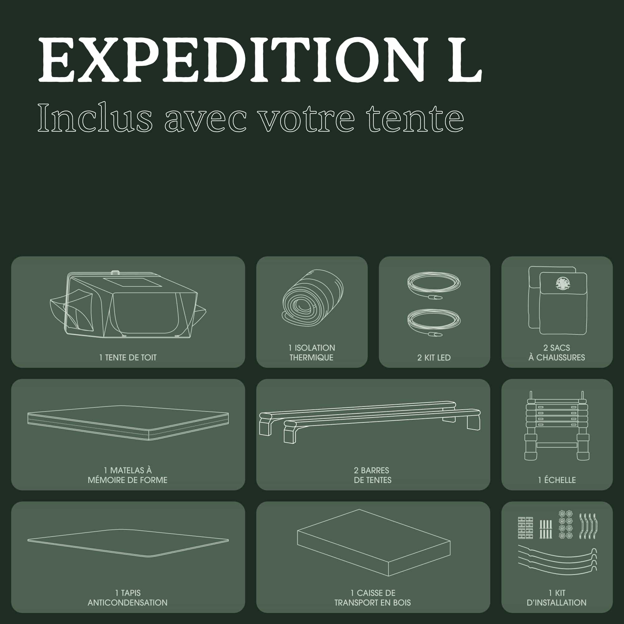 Tente de Toit Expedition L – Go Overland Canada - 3/4 Places - Image 16