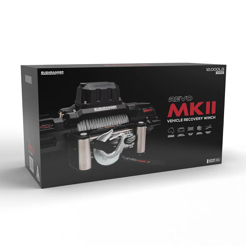 Treuil Bushranger REVO 12S MKII 5443kg - Acier ou Synthétique - Image 8