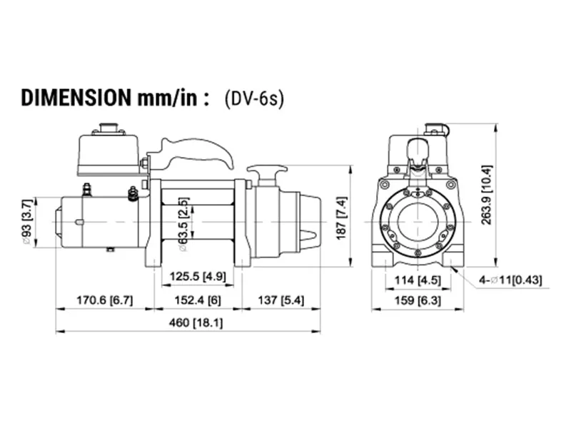 Treuil COMEUP DV-6s 2,7T 12V | Câble Synthétique Ultra-Résistant - Image 3
