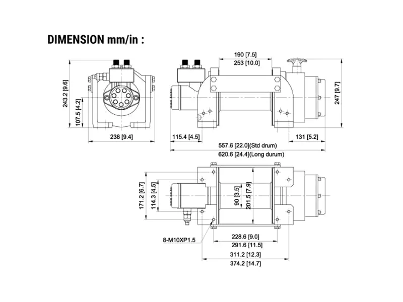 Treuil Hydraulique COMEUP HV 8 - 3 630 kg - 4x4 & Dépannage - Image 3
