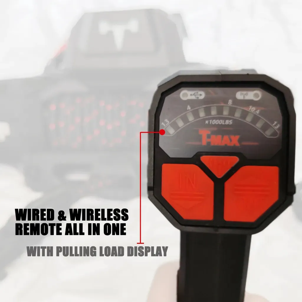 Treuil T-MAX EWI13000S TITAN FORCE VIEW | 5.9T | Câble Synthétique | 12V - Image 6