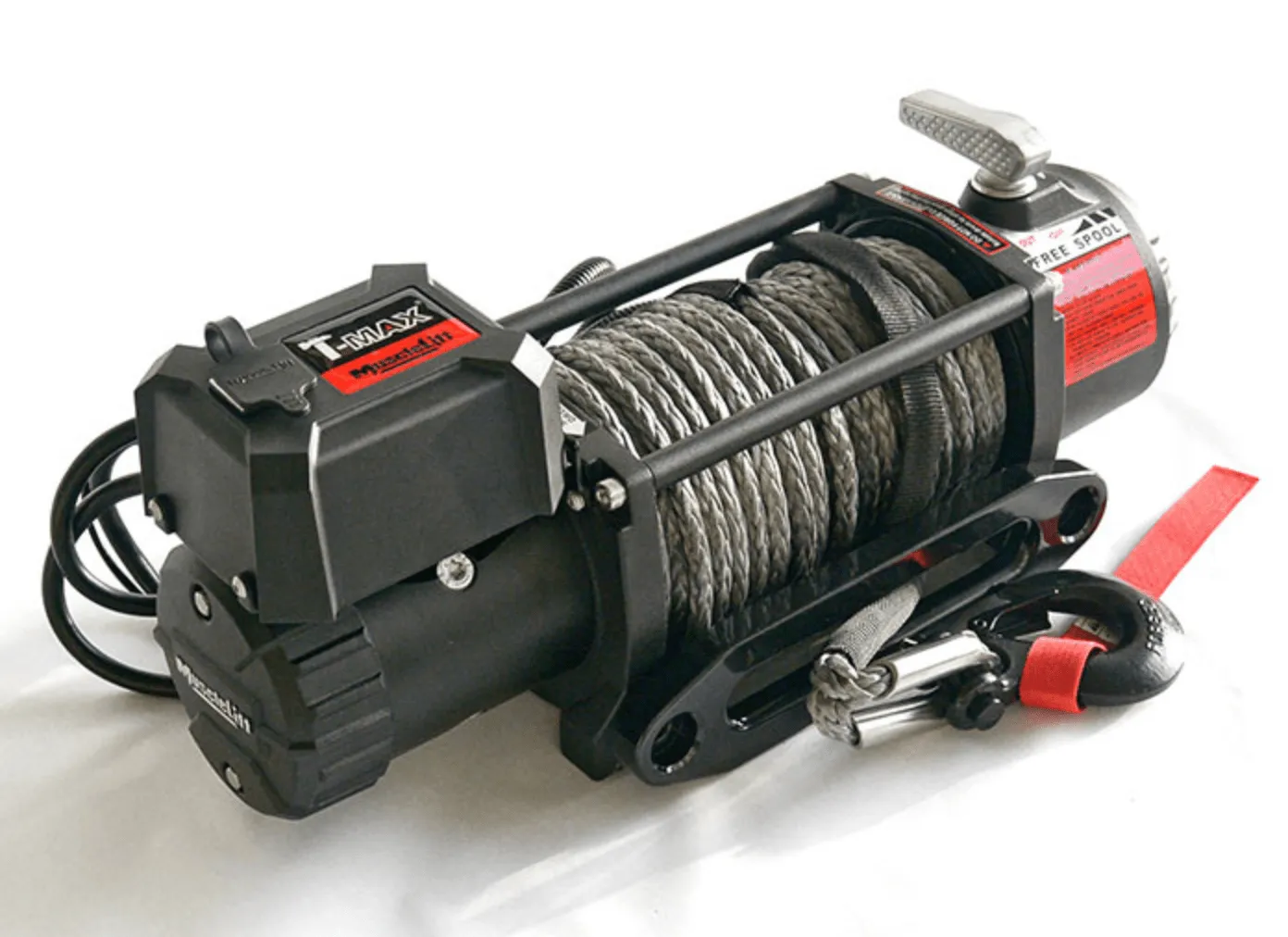 Treuil T-MAX Muscle Fit MW12500 | 5665 Kg | 12V | Cable Synthétique/Plasma - Image 2