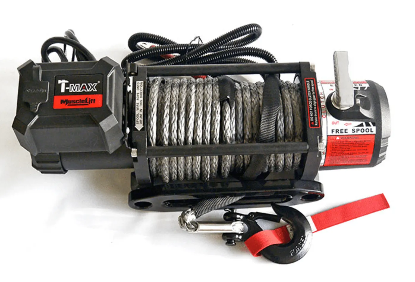 Treuil T-MAX Muscle Fit MW12500 | 5665 Kg | 12V | Cable Synthétique/Plasma - Image 4