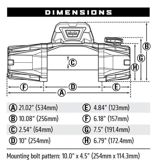Treuil WARN VR-EVO 12 | 5.4T | Câble Acier | 12V | Étanche IP68 - Image 3