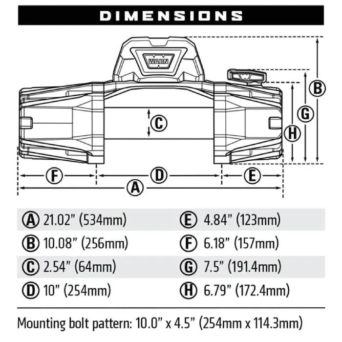 Treuil WARN VR-EVO 8 | 3.6 Tonnes | 12V | Câble Acier - Image 5